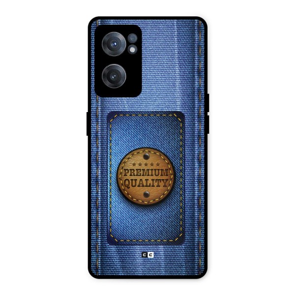 Premium Quality Denim Metal Back Case for OnePlus Nord CE 2 5G